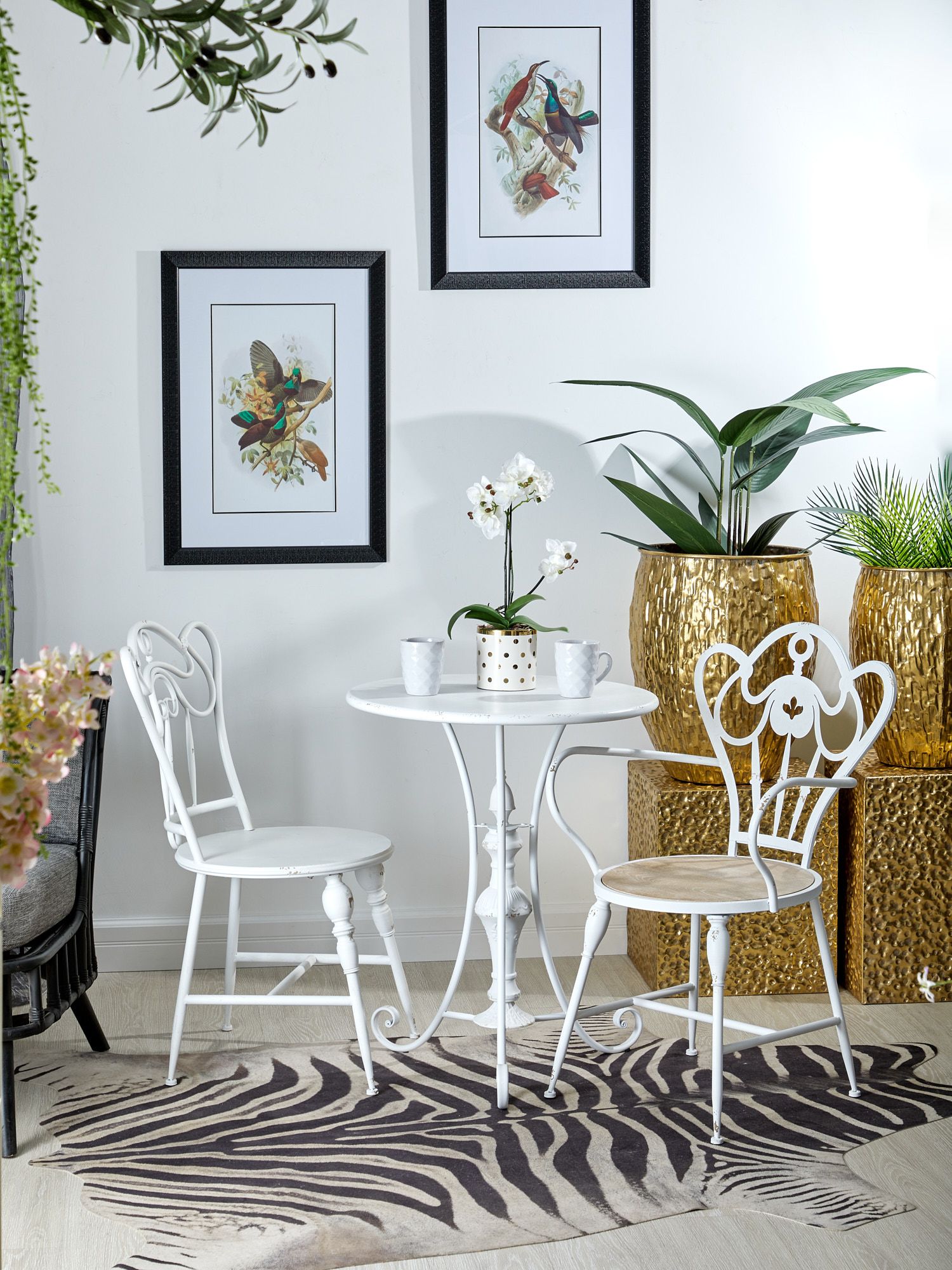 Стул кованый Прованс Glasar 62-043