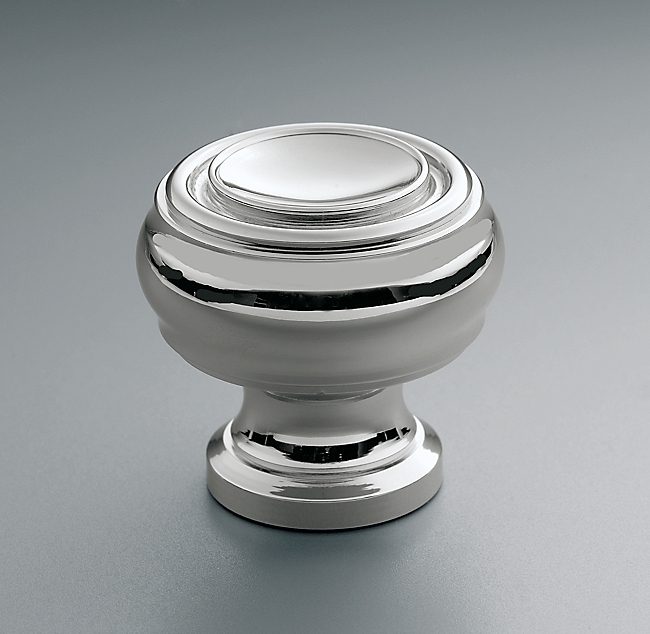 Ручка-кнопка Restoration Hardware Gilmore d.3.2 Polished Chrome