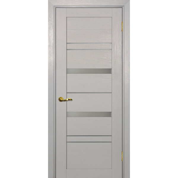 Межкомнатная дверь Graf PSU-12 белый сатинат Лунное дерево (2000 х 600)