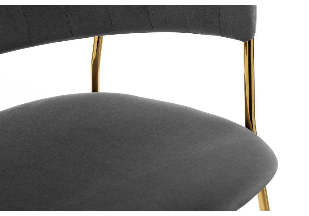 Стул Woodville Kamelia grey / gold 11777
