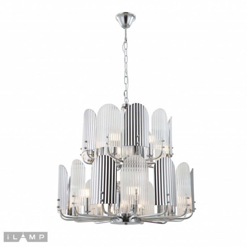 Подвесная люстра iLamp 15571-12 CR+MULT