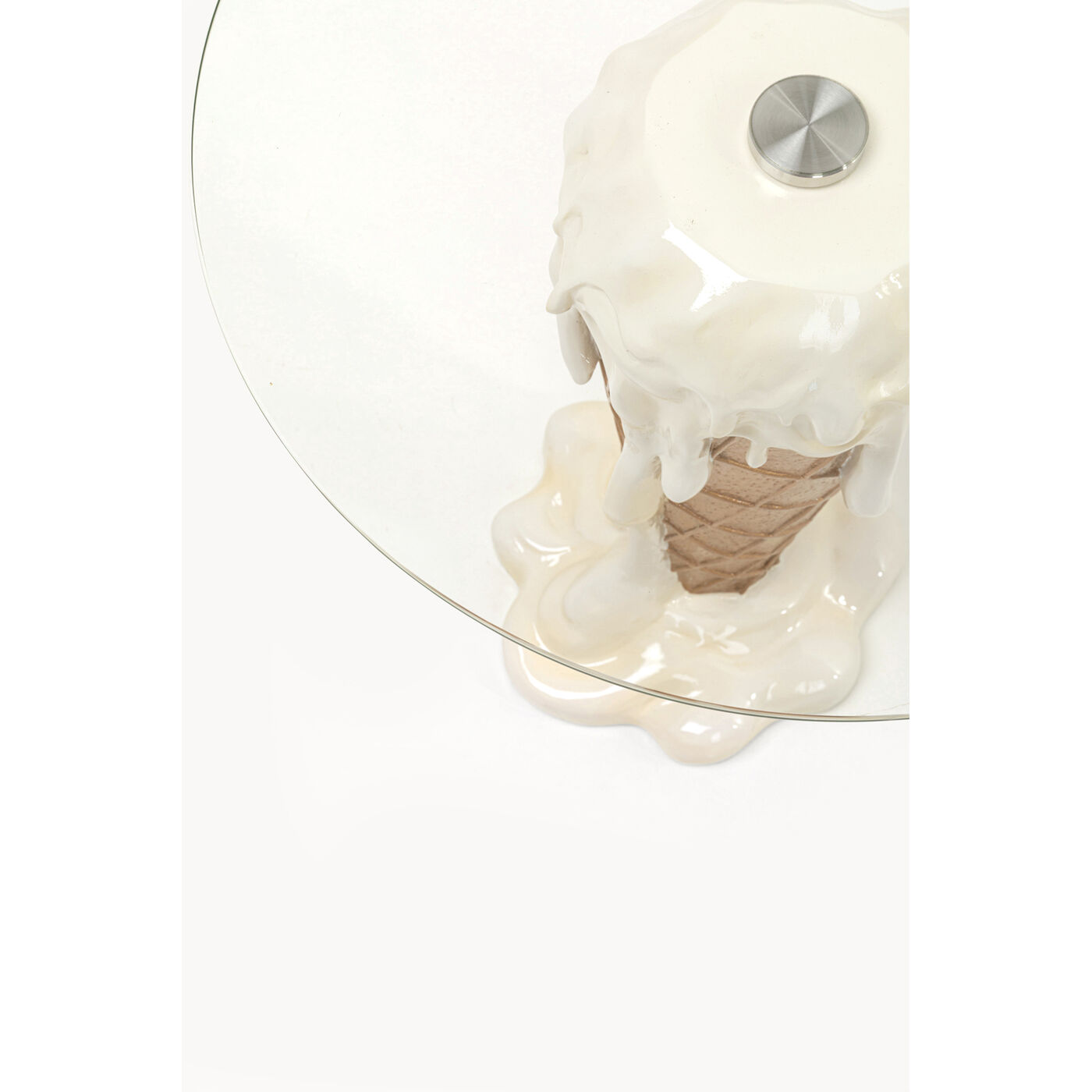 Стол приставной Ice Cream Vanilla Ø48cm KARE 71038