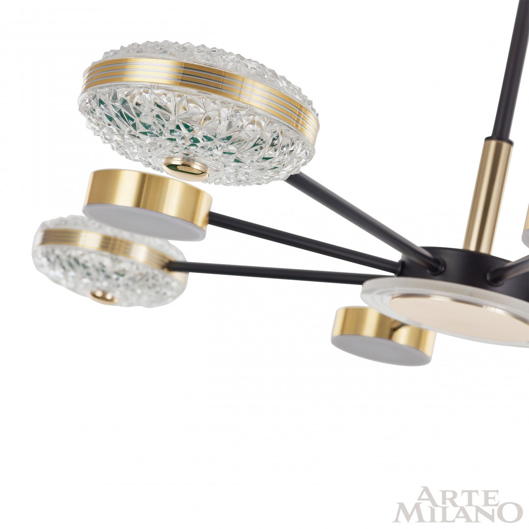 Люстра светодиодная 272069/8 BK/GD Arte Milano