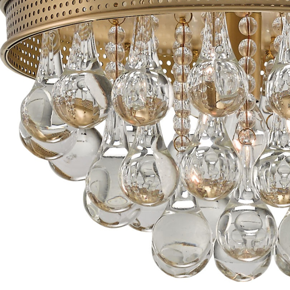 Потолочный светильник Currey & Company Worthing Flush Mount 9999-0002