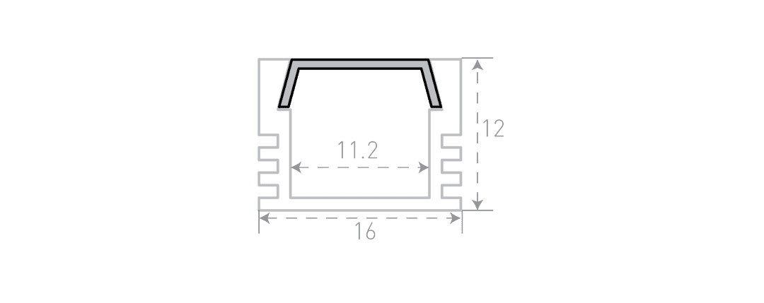 Профиль алюминиевый SWG SF-1612