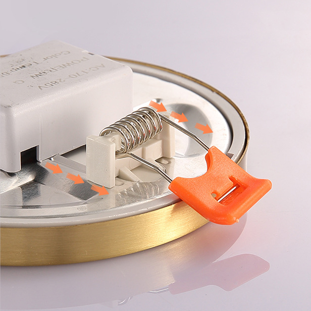 Точечный светодиодный светильник HEIN D10 Brass 3000К by ImperiumLoft