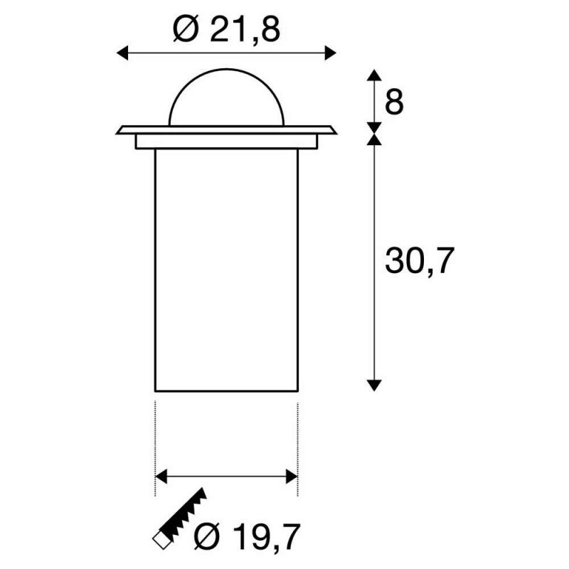 Встройка в грунт SLV 228370