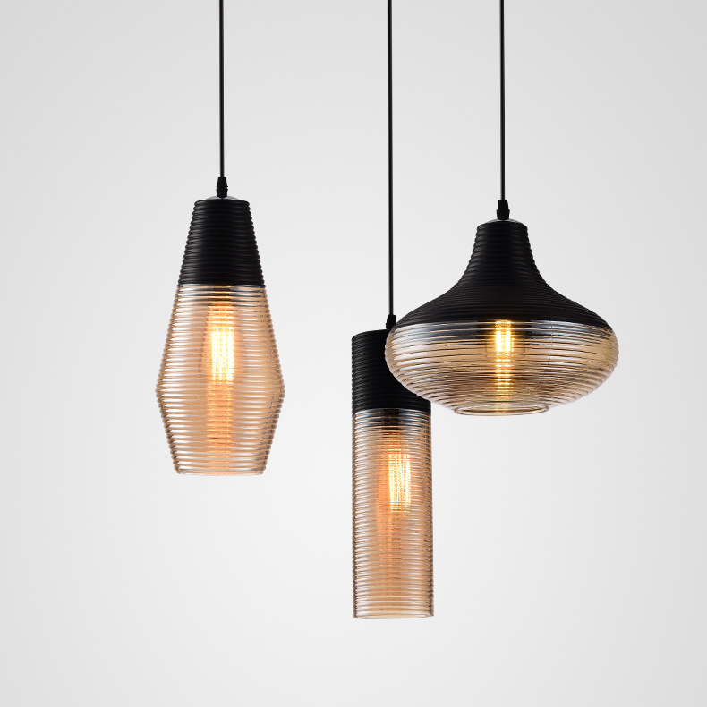Подвесной светильник RENORD D16 black amber by ImperiumLoft