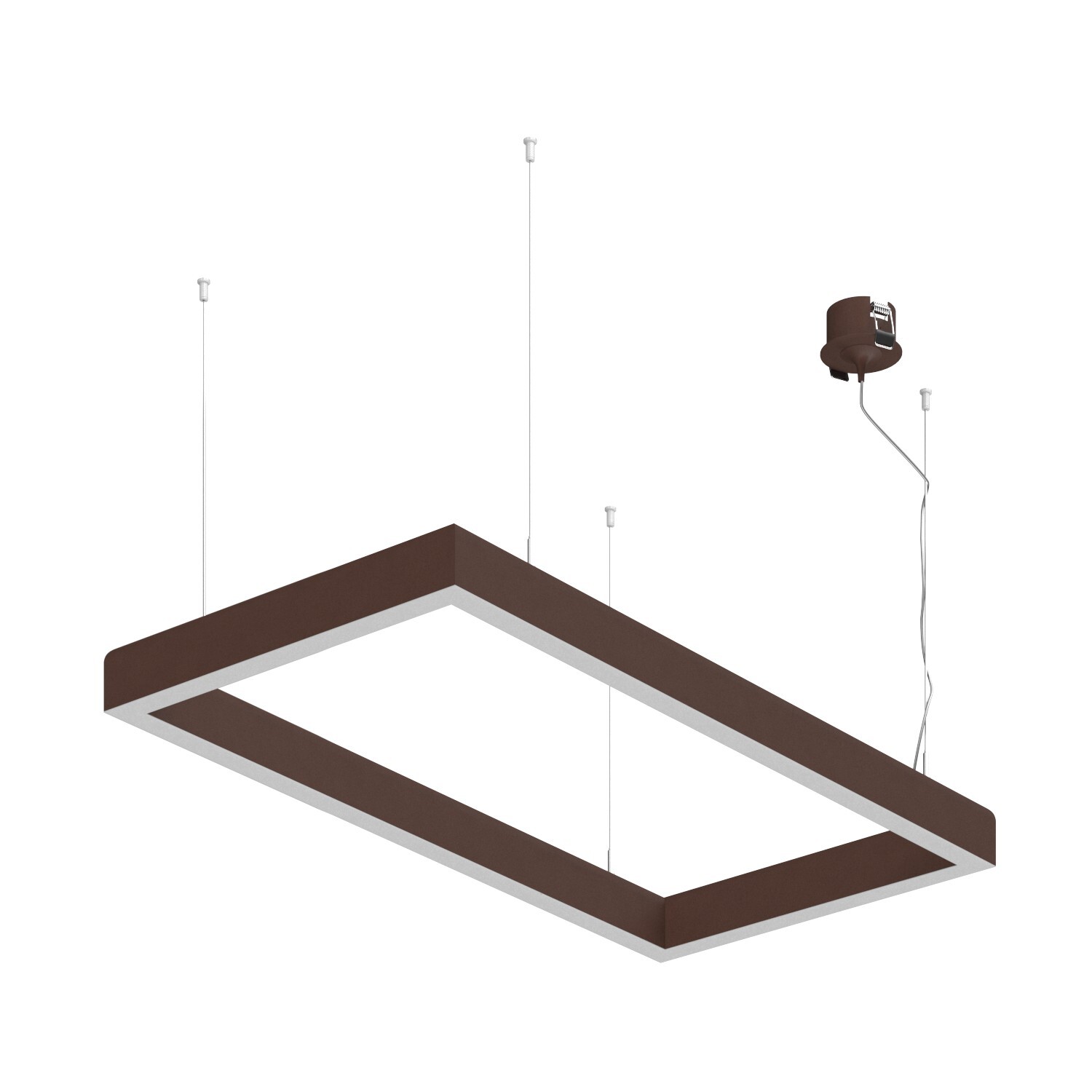 Подвесной светодиодный светильник Ledron SKYLINE Basic 340х670 Brown 4000K