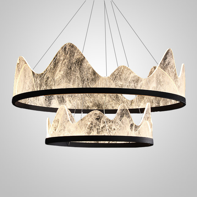 Подвесная люстра REGINA D80 D50 Black by ImperiumLoft