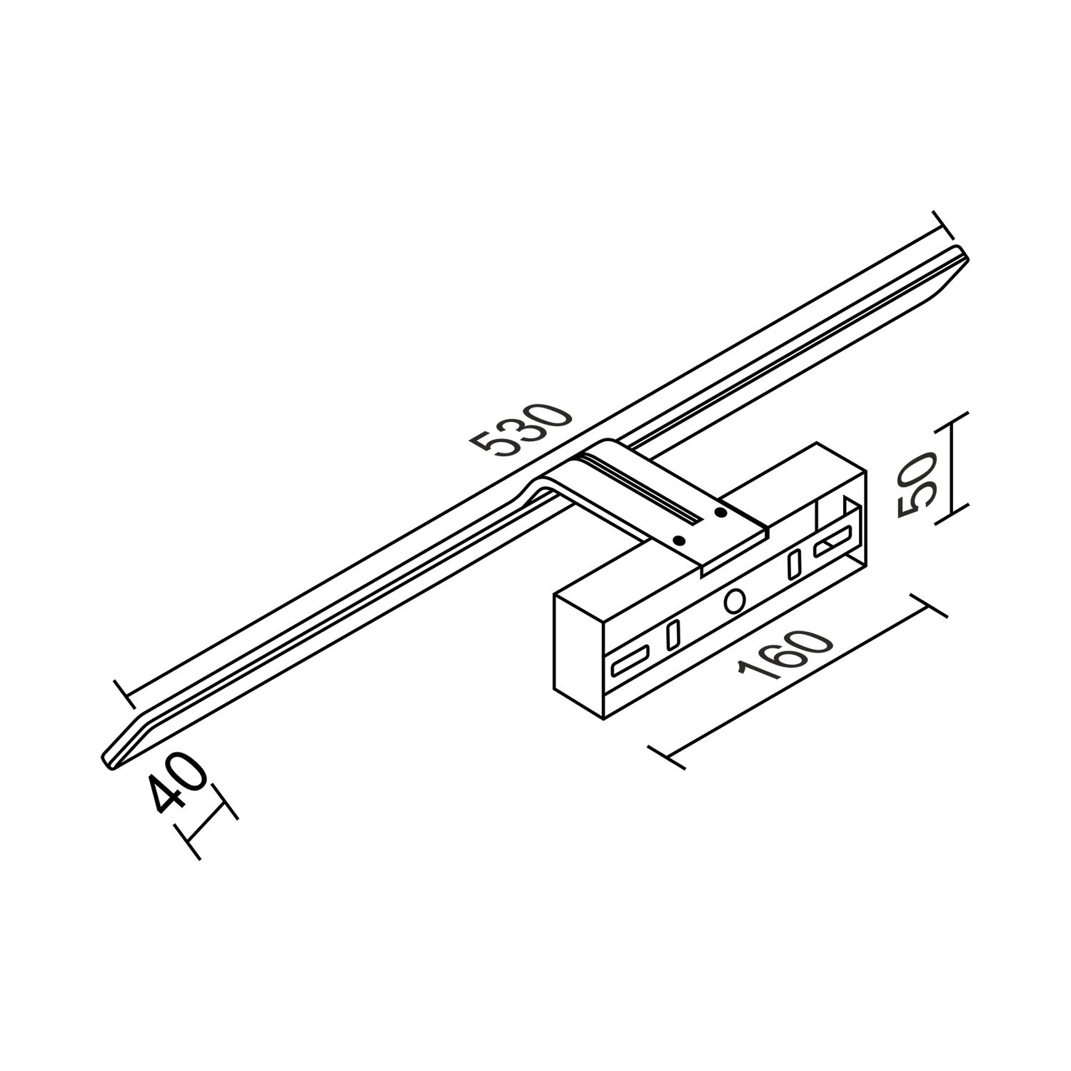Настенный светодиодный светильник Ledron GW-M116L Black