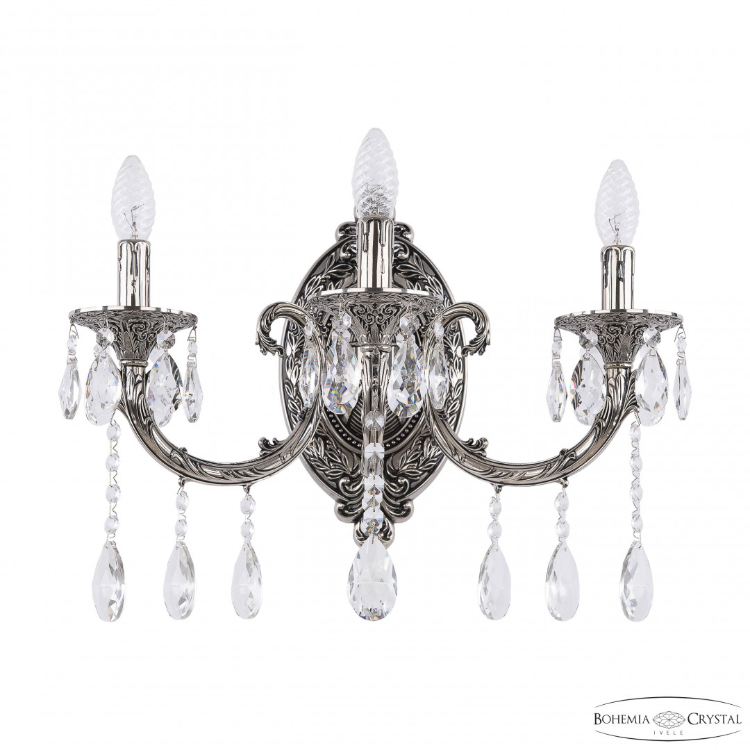 Бра бронзовые с хрусталём 7109B12/3/210 A NB