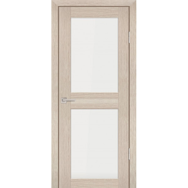 Межкомнатная дверь Graf PS-04 белый сатинат Капучино Мелинга (1900 х 600)