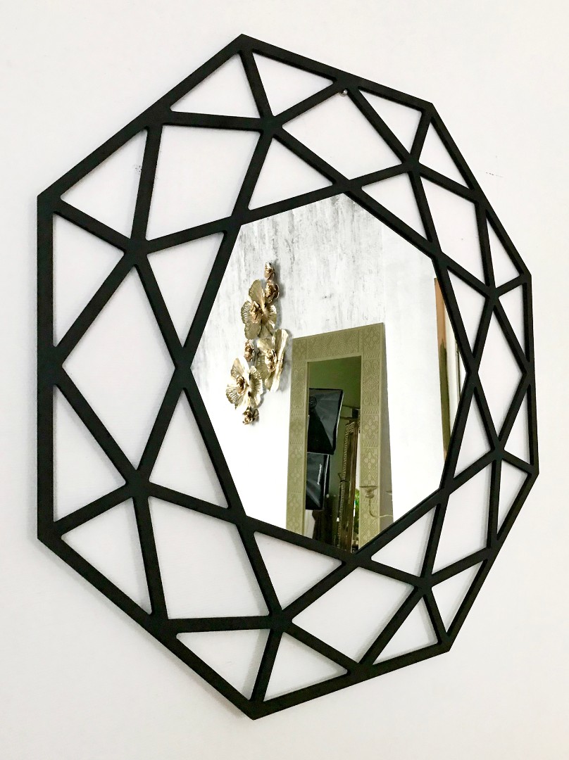 Зеркало BountyHome Tissue Black mv267-black