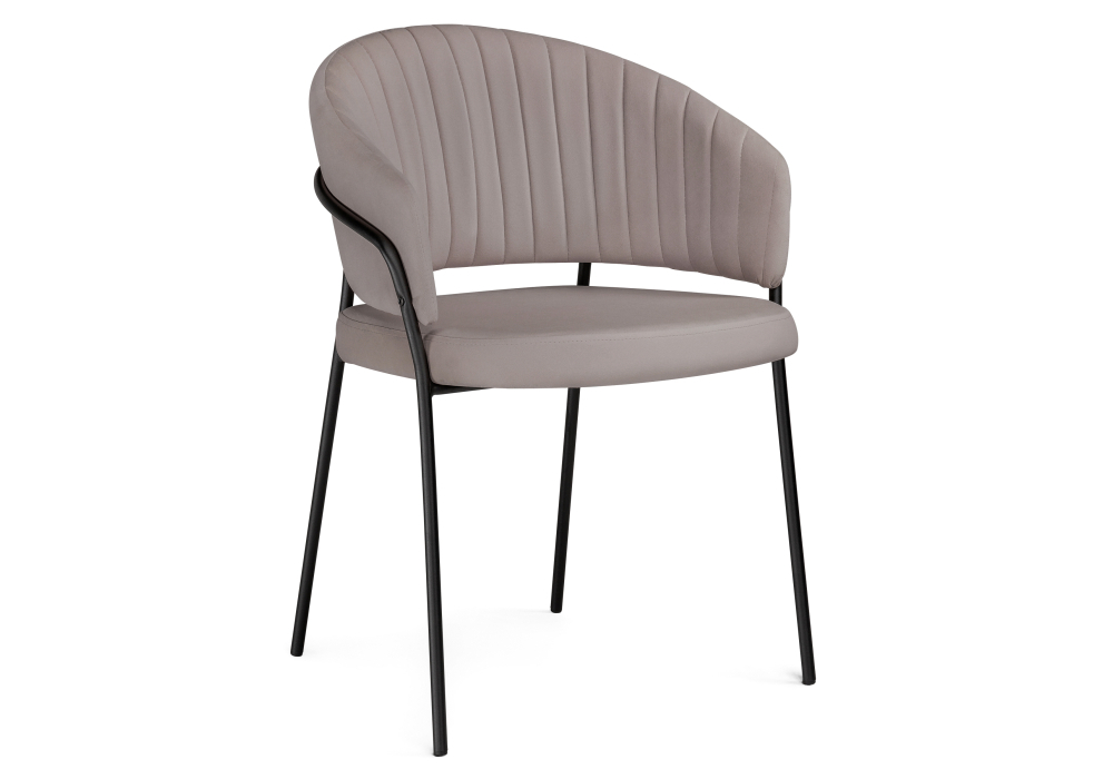 Стул Woodville Лео капучино / черный 528454