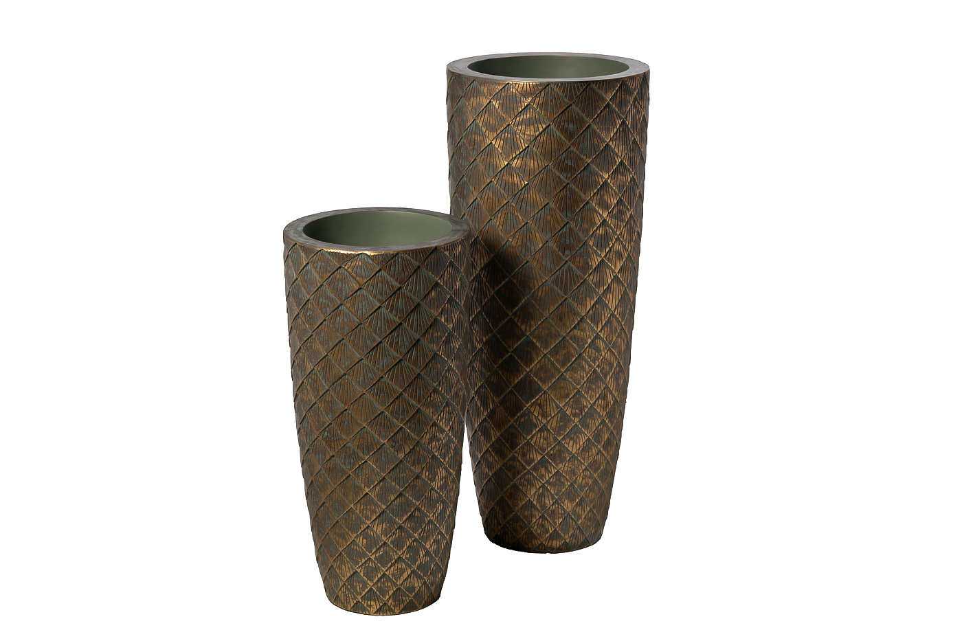 Кашпо с золотым орнаментом Garda Decor ZS1980-26