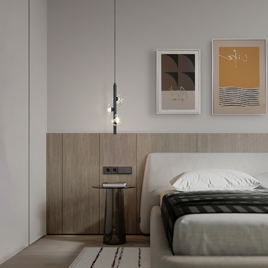 Подвесной светильник CAMILIA BW L3 White by ImperiumLoft