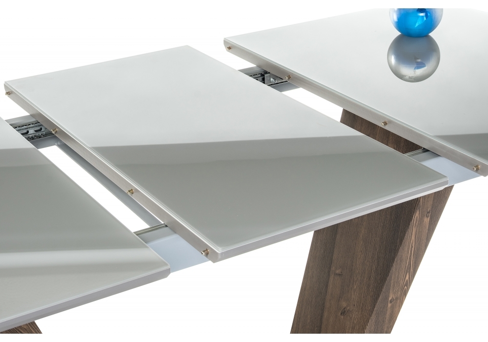 Стол Woodville Стол на тумбе Петир орех кантри / серый 462089