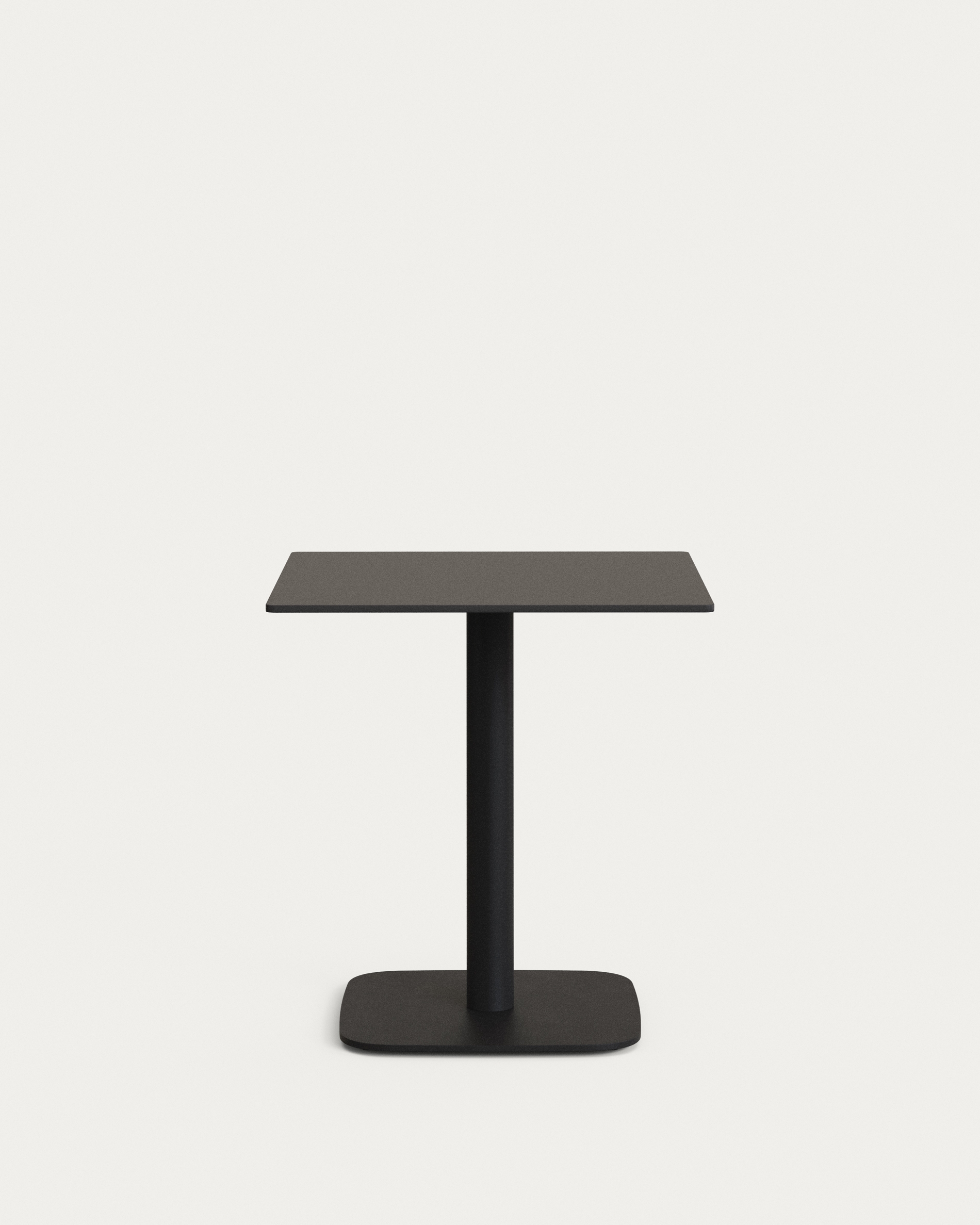 Dina Уличный стол черный на черном металлическом основании 68 x 68 x 70 см La Forma (ex Julia Grup)