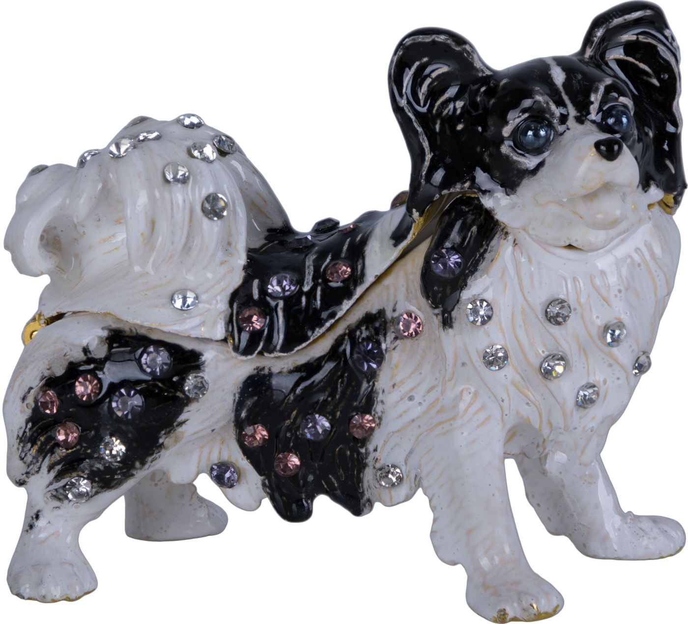 Шкатулка для драгоценностей со стразами Собачка Glasar 39-078