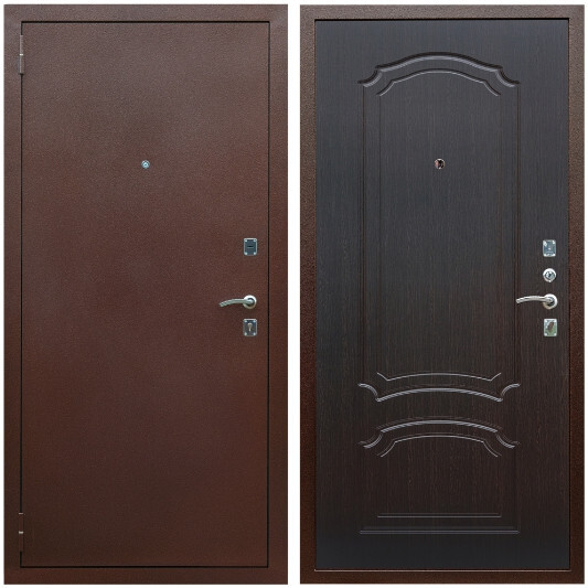 Дверь входная Graf Эконом Антик медь / МДФ 6 мм ФЛ-140 Венге