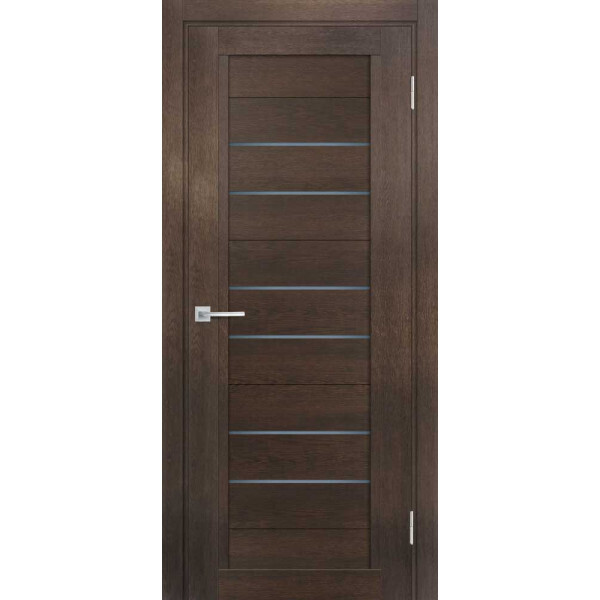 Межкомнатная дверь Graf ТЕХНО-806 графит сатинат Фреско (1900 х 550)