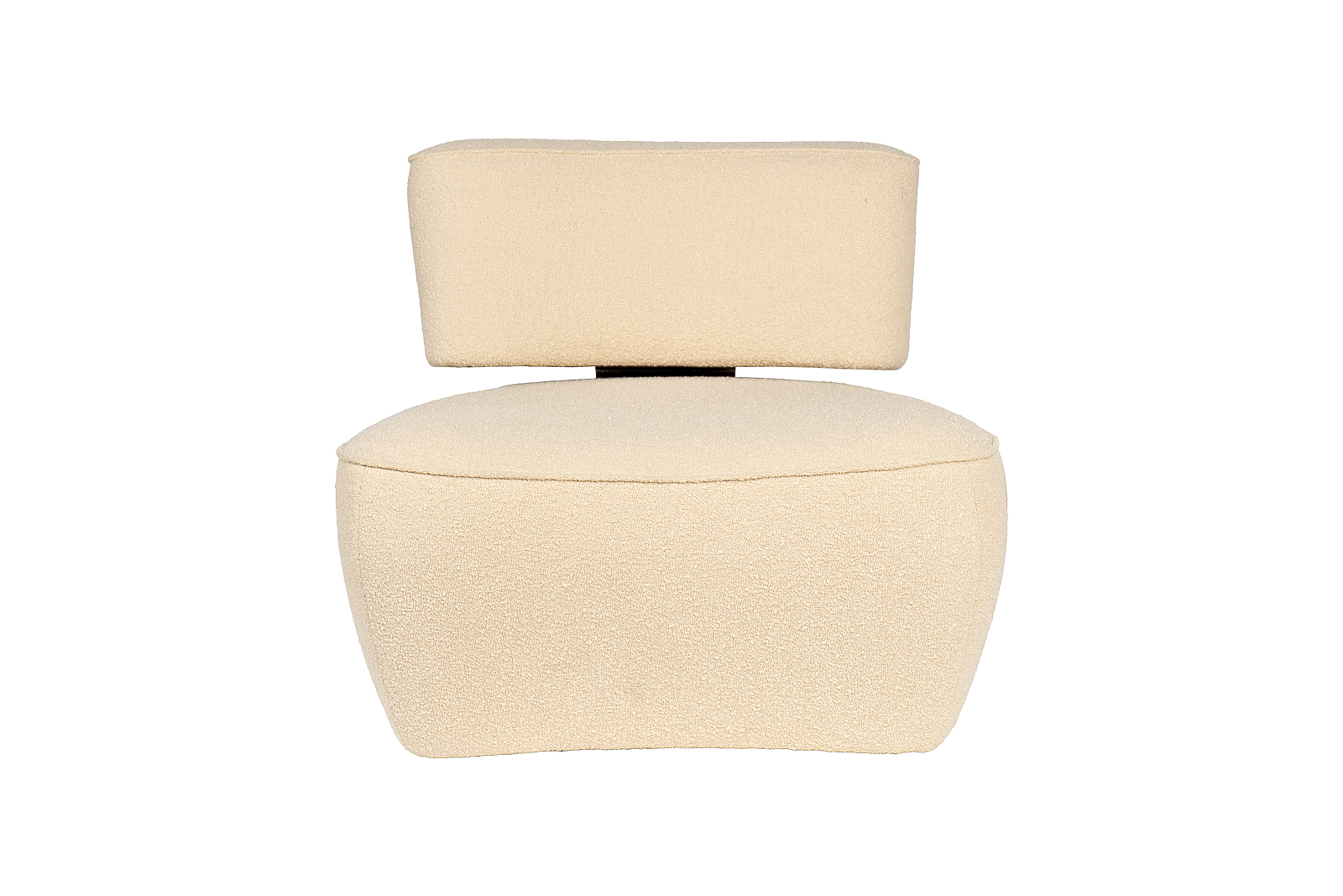 Кресло без подлокотников букле бежевое Garda Decor 58DB-23052