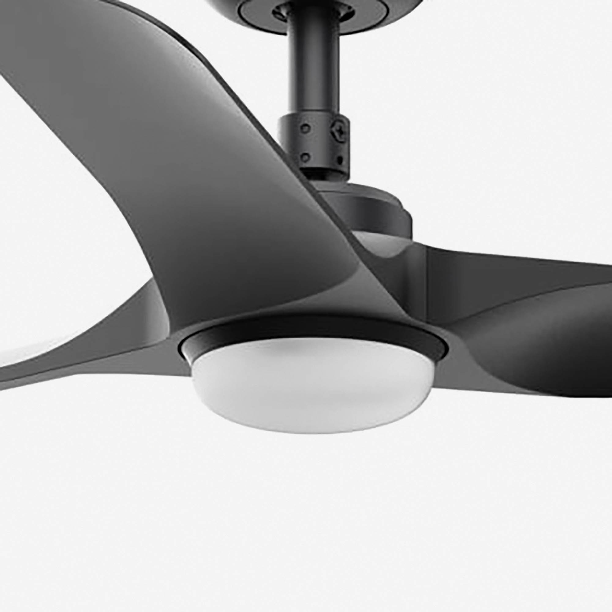 Потолочный вентилятор HEY S Ш900mm черный 3 P черный LED 18W CCT Faro