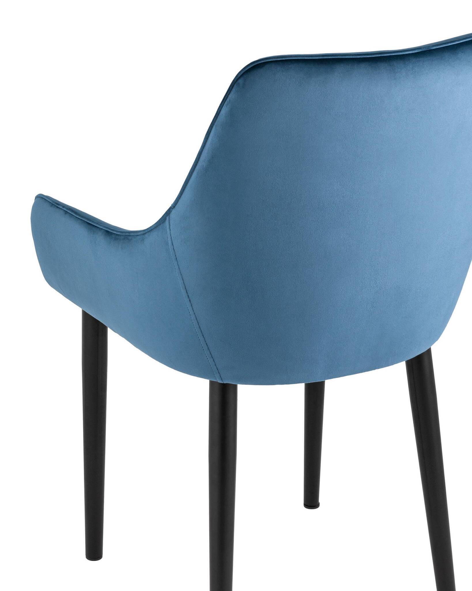 Стул Джоан велюр пыльно-синий Stool Group