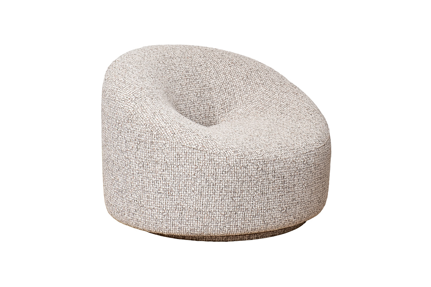 Кресло вращающееся шенилл серое Garda Decor LUNA- SEPPIA SER