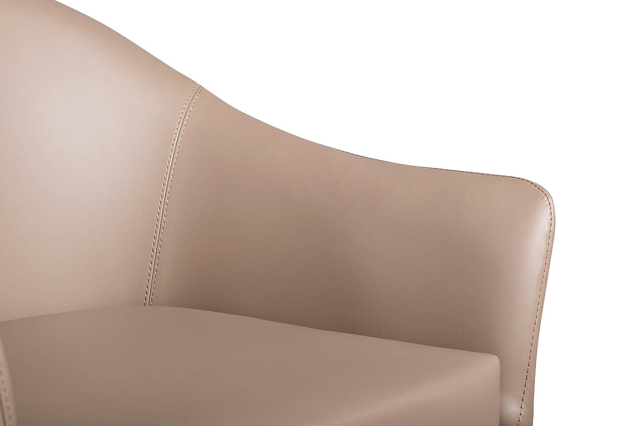 Стул из экокожи с подлокотниками Garda Decor 58DB-DC14676