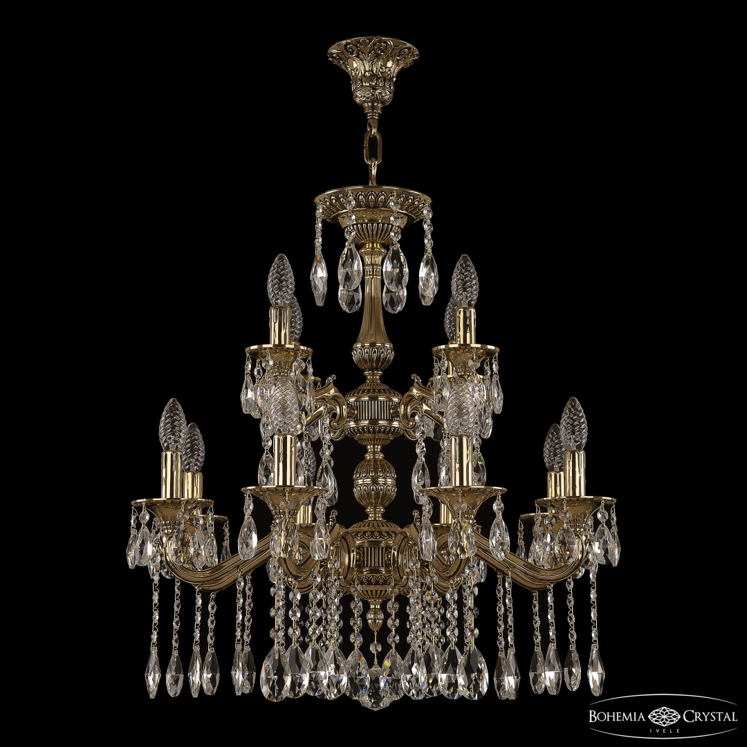 Люстра бронзовая 73102/8+4/210/2d A GB Bohemia Ivele Crystal