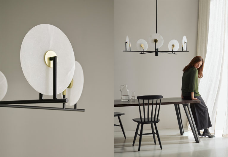 Люстра Erto 5L с алебастровыми дисками 1096/25 Aromas del Campo