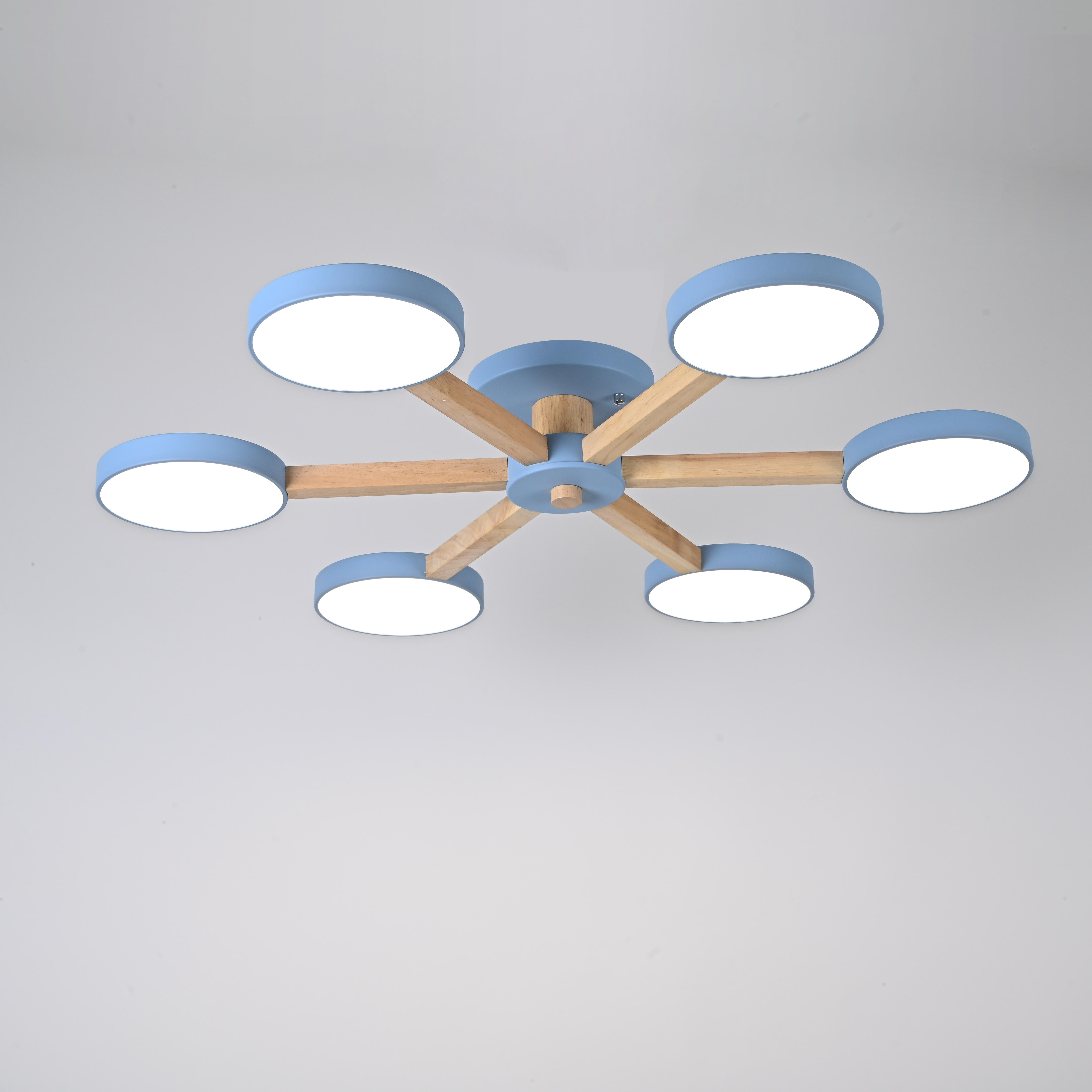 Потолочная люстра TURNA 6 Blue by ImperiumLoft