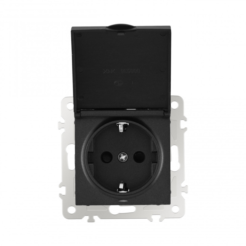 Розетка Arte Milano 206.41-1.black