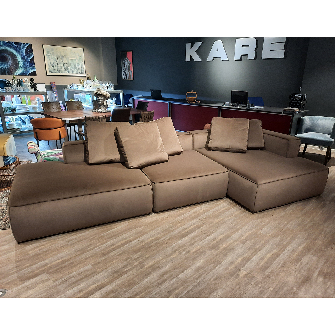 Диван-кровать Ткань Микровелюр KARE Memphis K00421