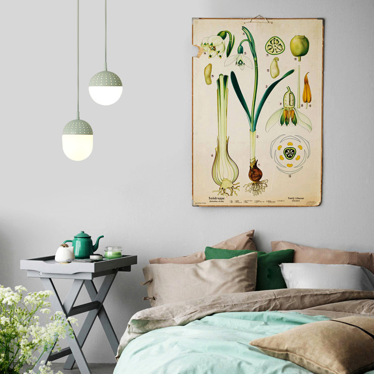 Подвесной светильник ORB H20 Green by ImperiumLoft