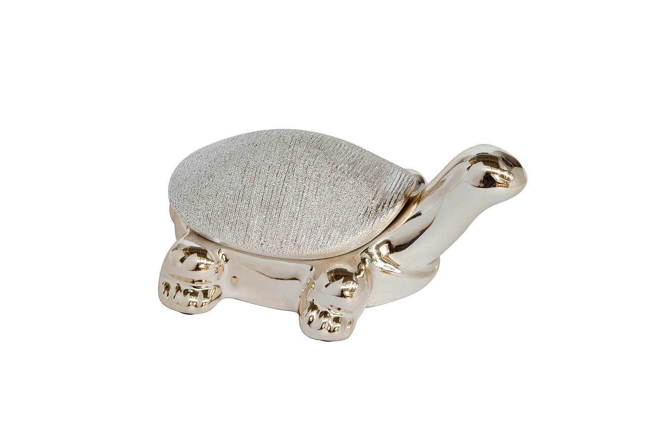 Статуэтка "Черепашка" серебряная Garda Decor 18H2592S-11