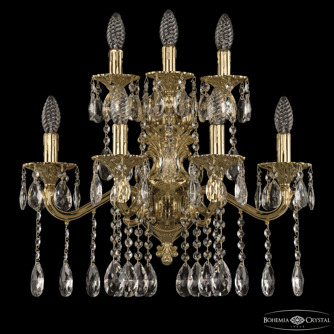 Бра бронзовые с хрусталём 7202B16/4+3/210 A G