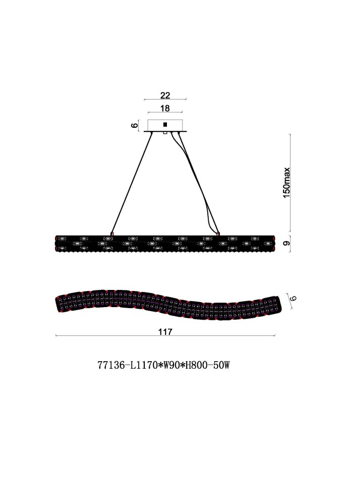 Люстра подвесная Fluorite FL1052-10PL