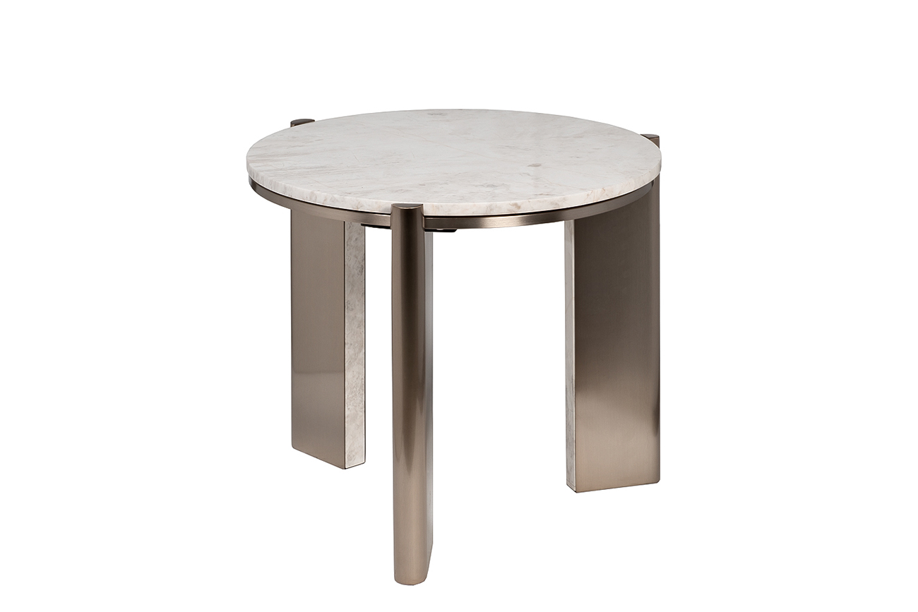 Столик журнальный белый мрамор Garda Decor 57EL-10083