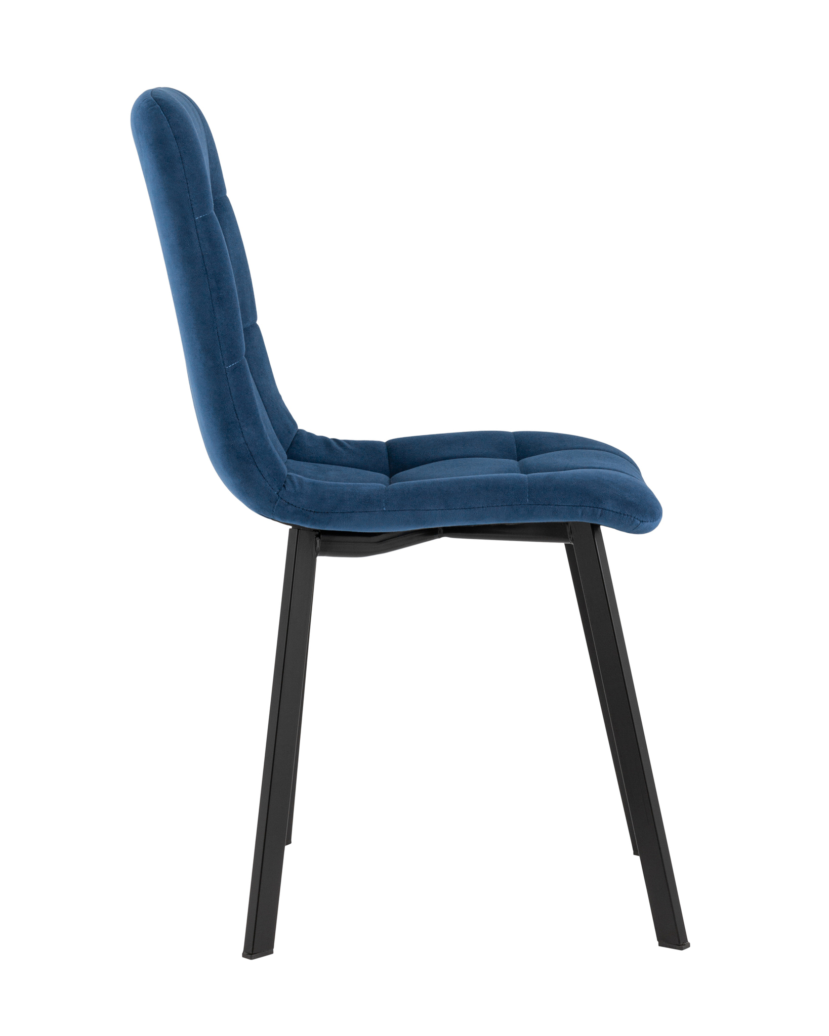 Стул Oliver Square велюр синий Stool Group