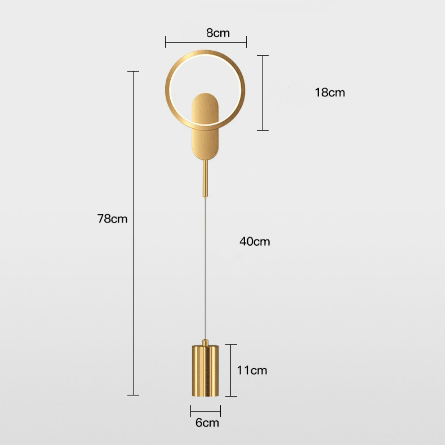 Настенный светильник MANA Brass by ImperiumLoft