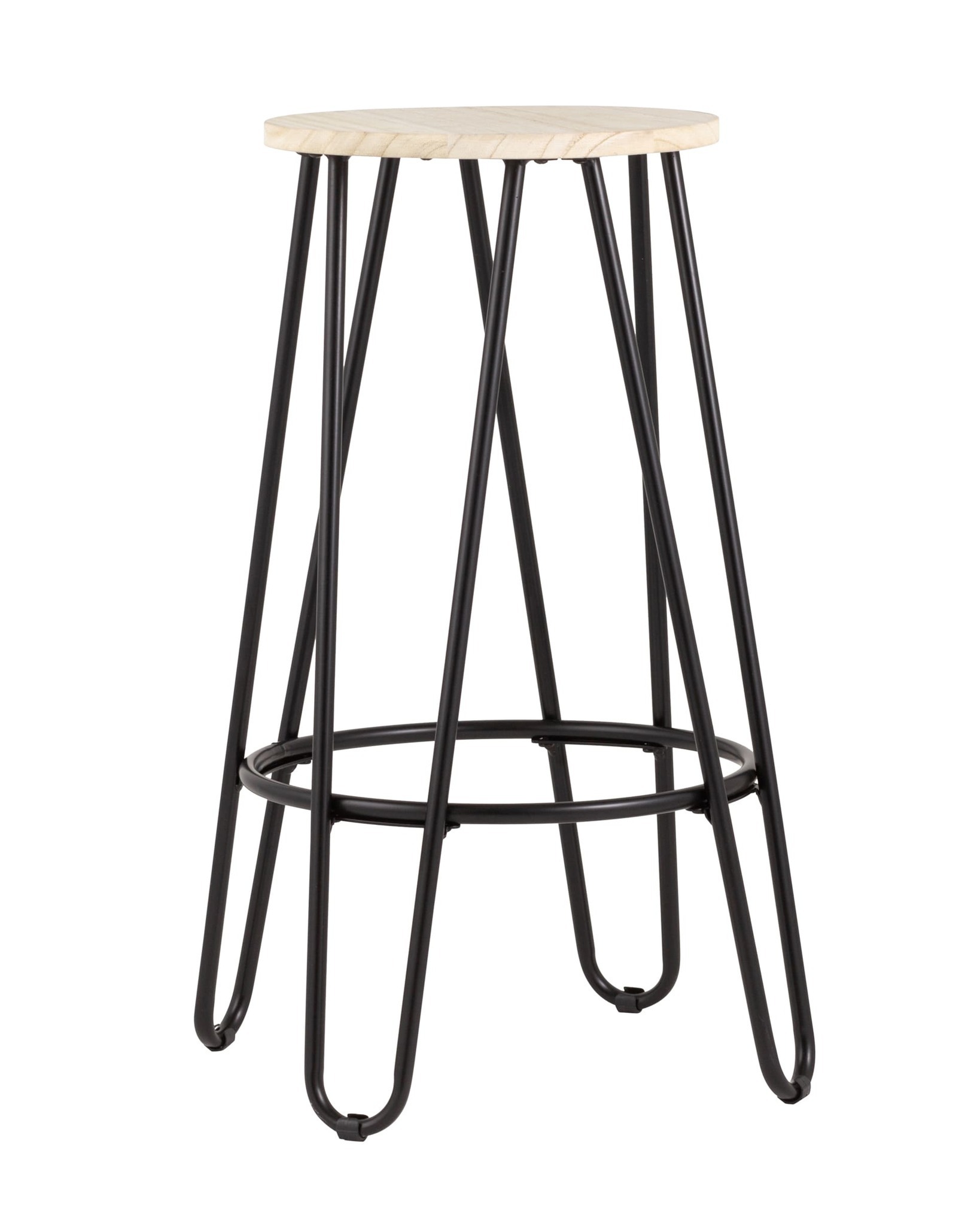 Стул полубарный АЗИЯ черный Stool Group