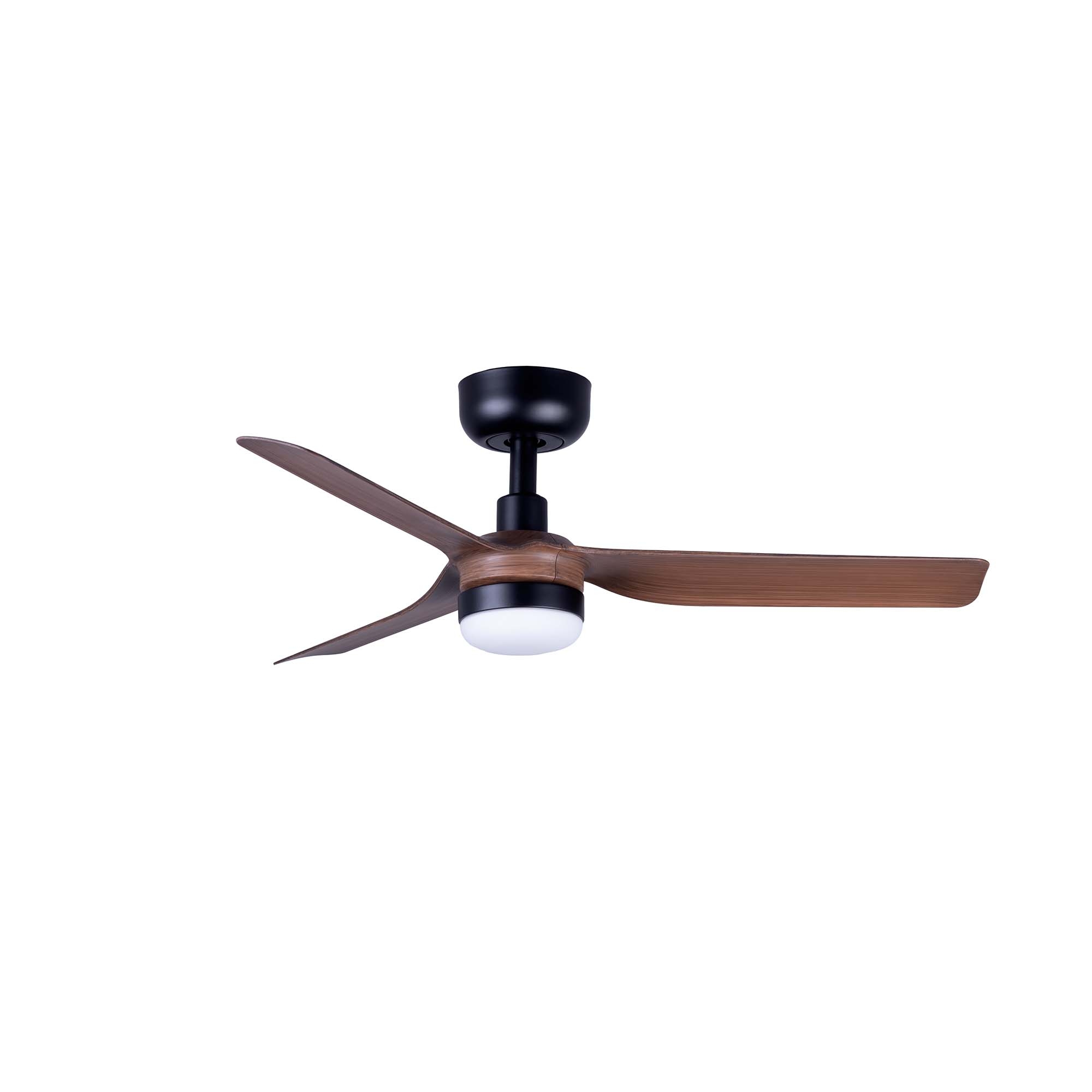 Потолочный вентилятор MINI PUNT S Ш900mm черный 3 P темное дерево 10W CCT Faro