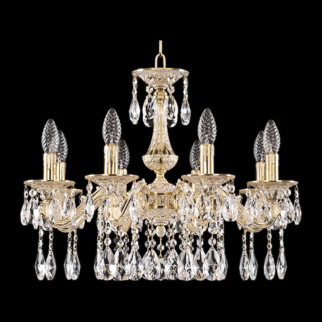 Люстра бронзовая с хрусталём 71102/8/175 A GW