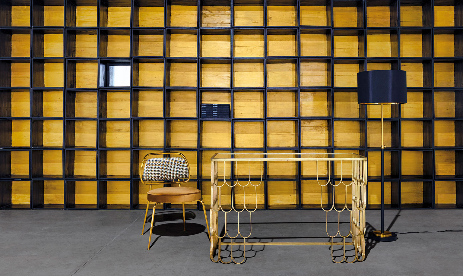 Модульная полка Gwin с зеркалом Vical