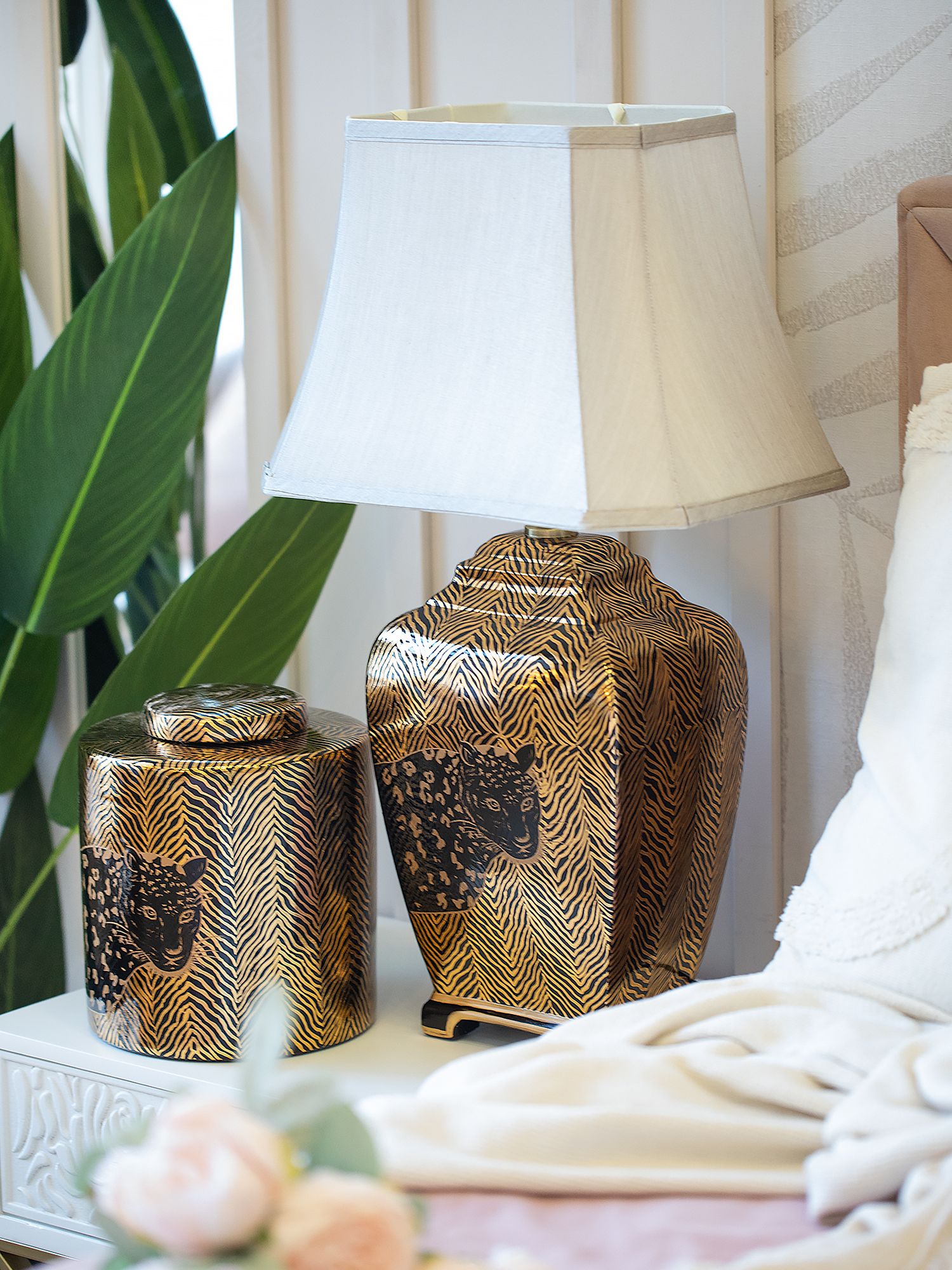 Ваза с крышкой Леопард Glasar 58-005