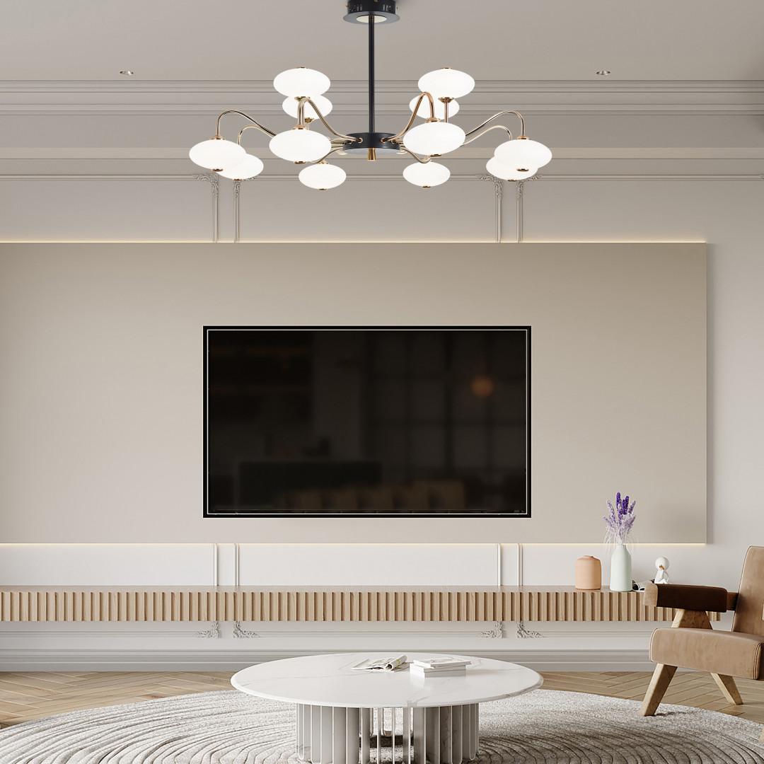 Люстра светодиодная 273908/12 BK/GD Arte Milano