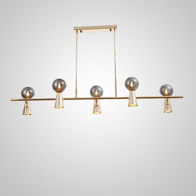 Потолочный светильник ABELINA LONG L10 Gold Grey by ImperiumLoft